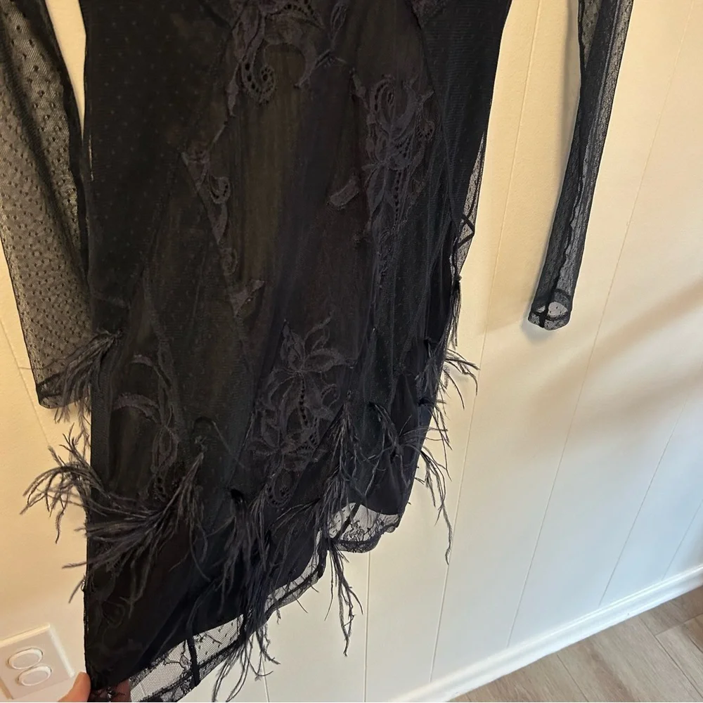 Cinq a Sept Amabella Embroidered Cocktail Dress With Slip - Picture 9 of 15